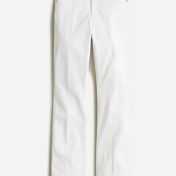 NWT J. Crew Curvy Full Length High Rise Stretch Demi Boot White Jeans, size 28 - Picture 9 of 9
